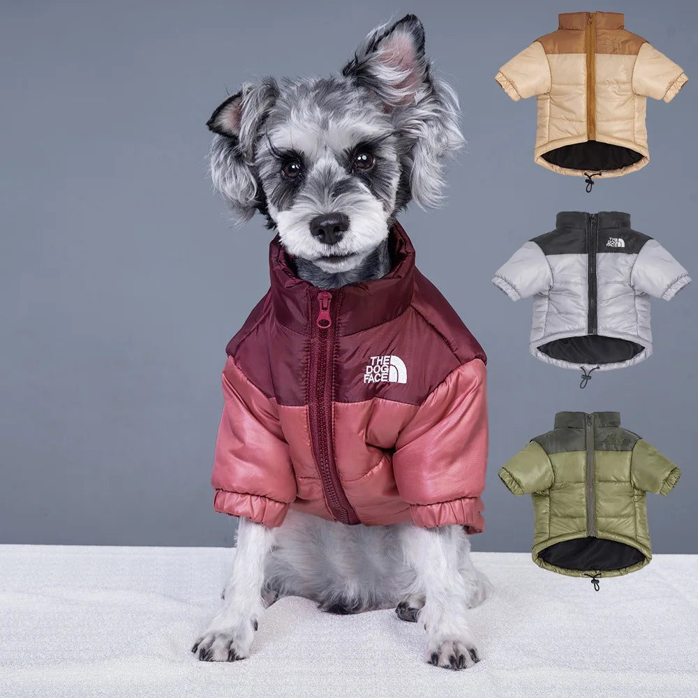 XS-3XL The Dog Face Warm Jacket