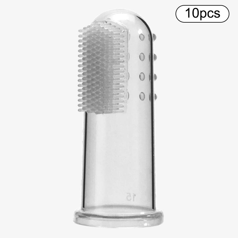 10Pcs Baby Finger Pet Toothbrush