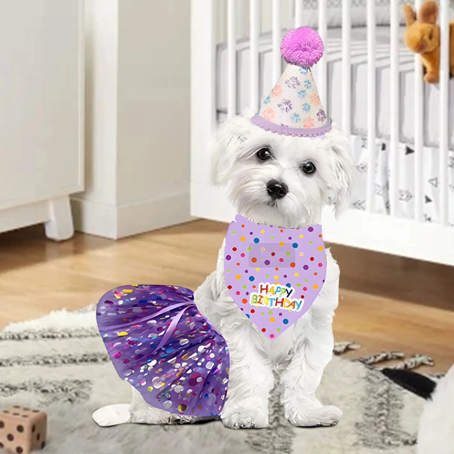 Pet Birthday Costume Set