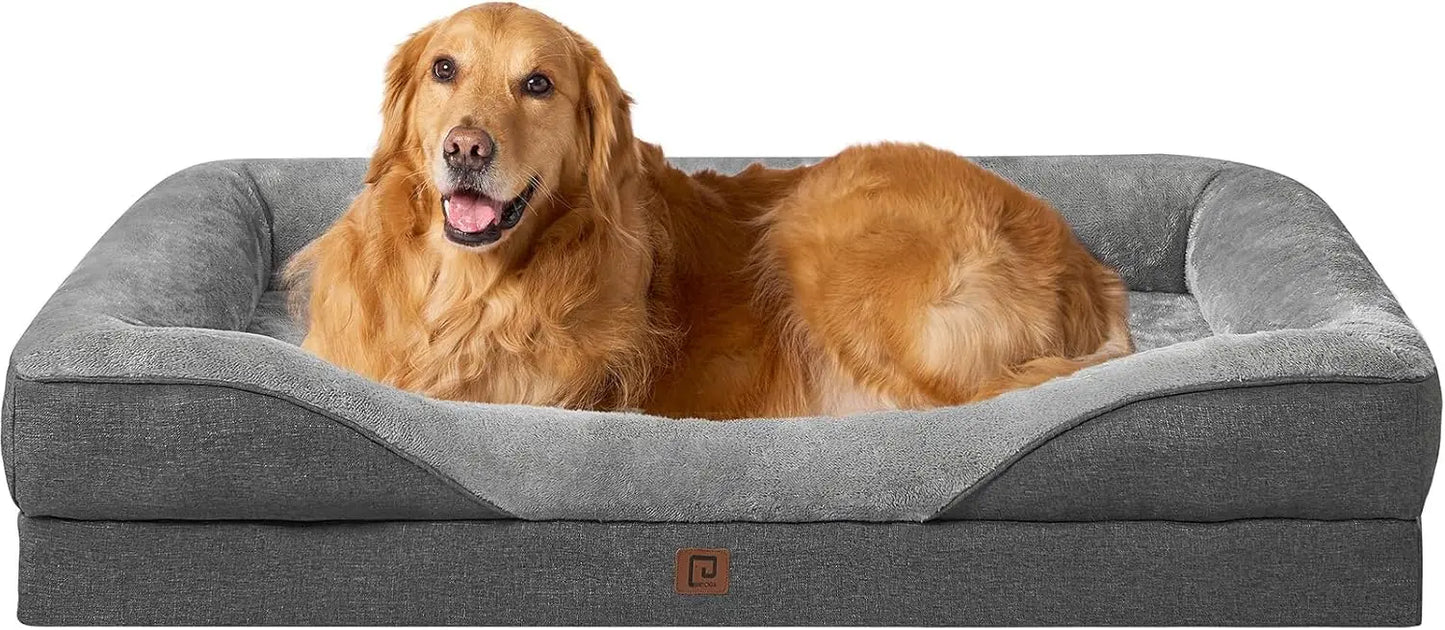 Memory Foam Orthopedic Dog Sofa with Sides