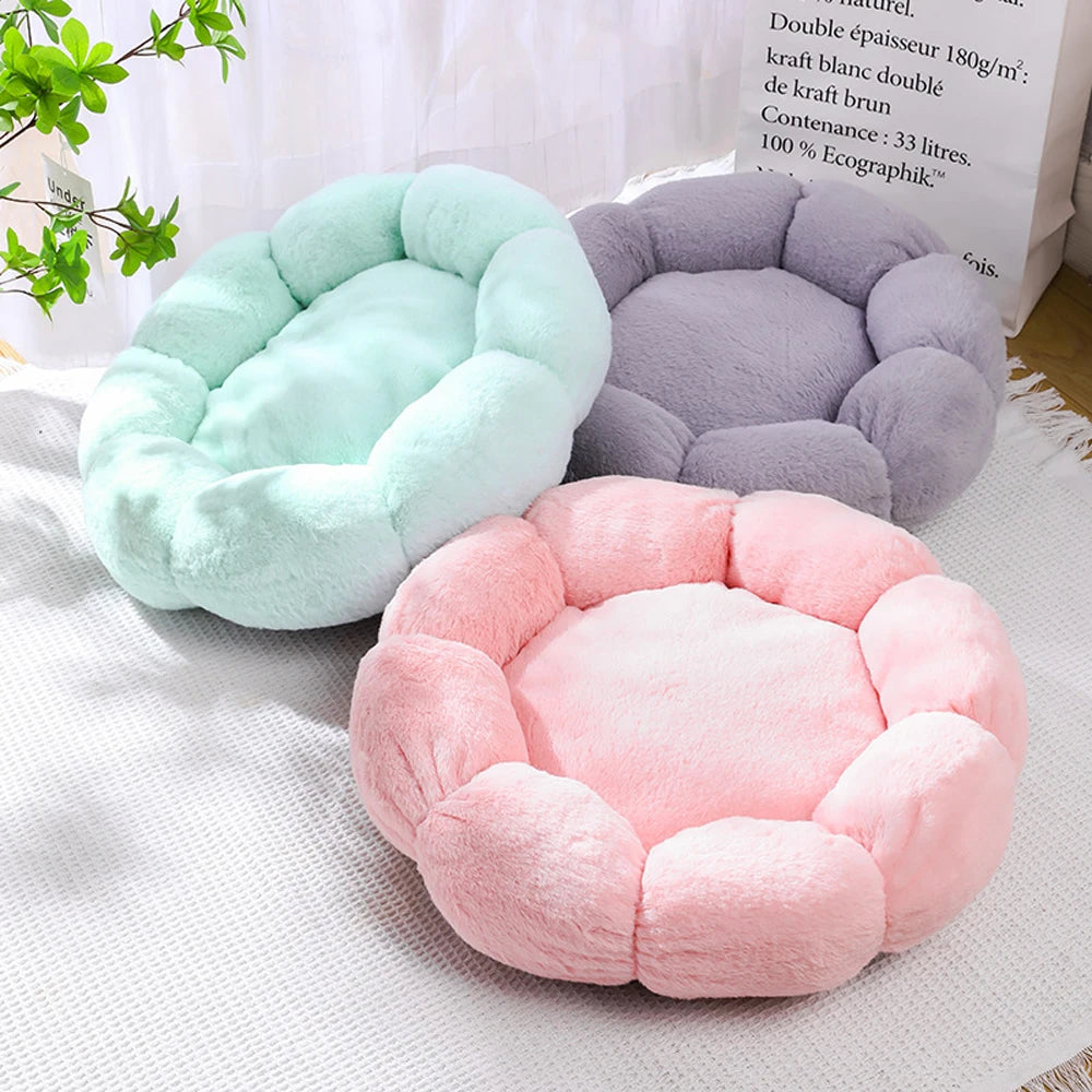 Flower Soft Cat or Small Dog Bed