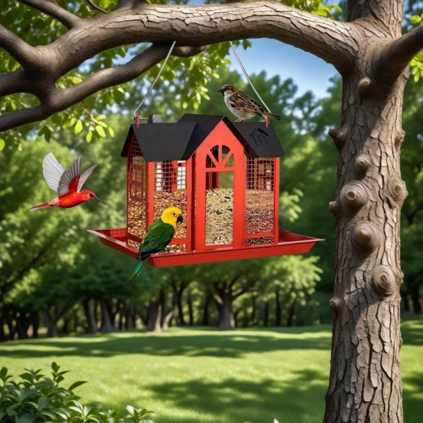Outdoor Hanging Wild Bird Feeder