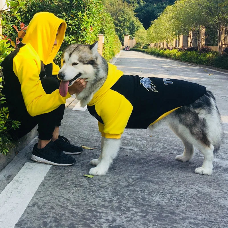 Warm Dog Hoodie With Owner Match