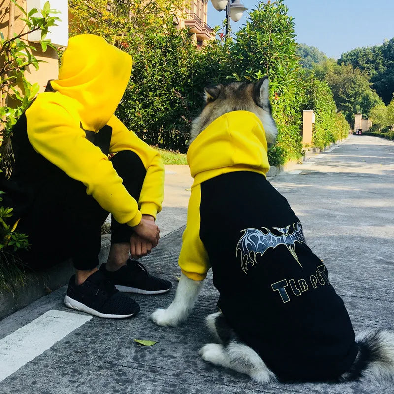 Warm Dog Hoodie With Owner Match