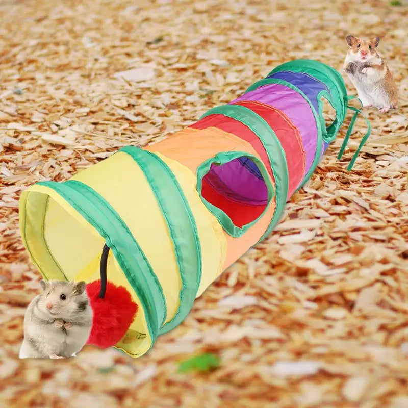 Hamster Tunnel Tunnel Toy for Enrichment Hamster Playground Hamster Climbing Toys Small Pet Fun Tunnel for Gerbils Hamsters