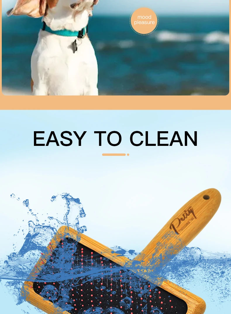 Wooden Dog /Cat Slicker Brush