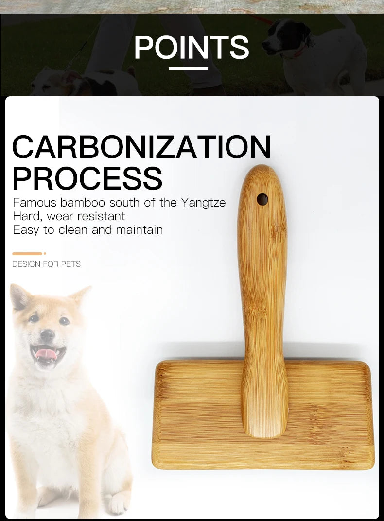 Wooden Dog /Cat Slicker Brush