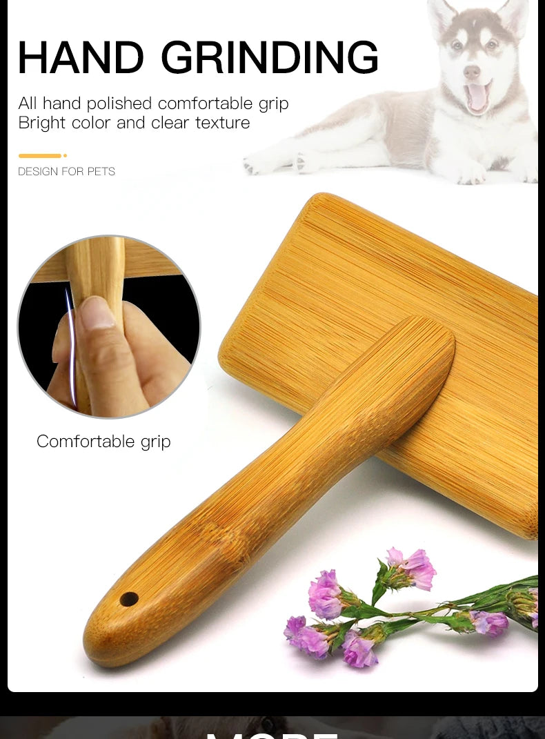 Wooden Dog /Cat Slicker Brush