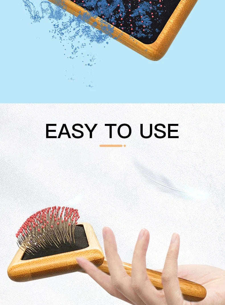 Wooden Dog /Cat Slicker Brush