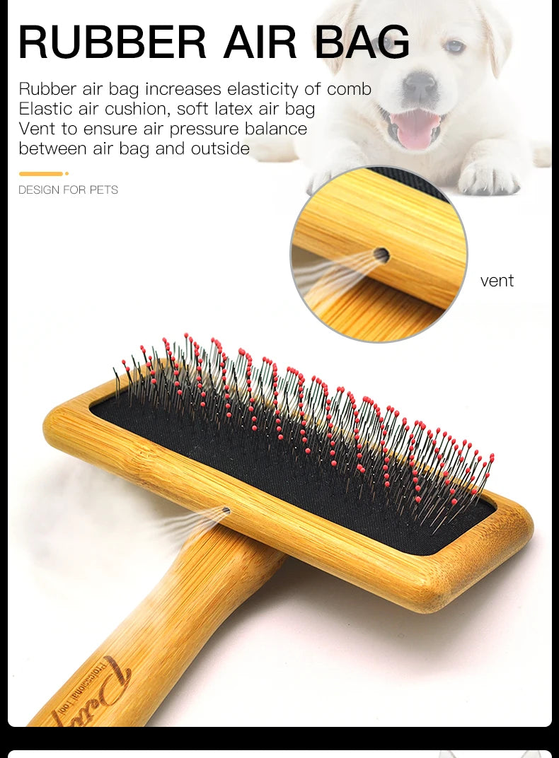 Wooden Dog /Cat Slicker Brush