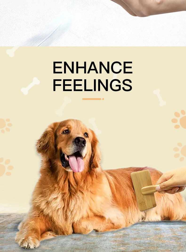 Wooden Dog /Cat Slicker Brush