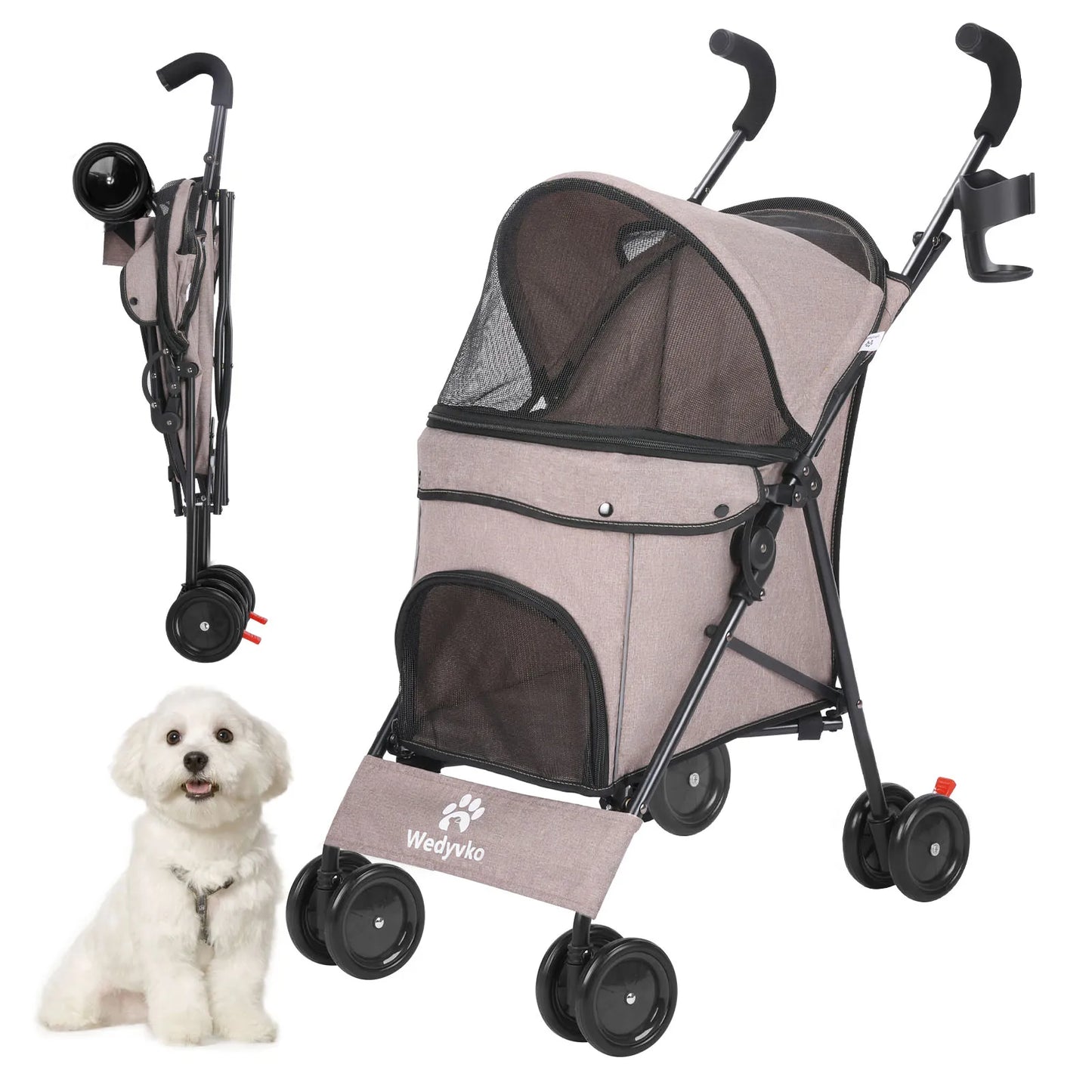 Pet Stroller with Brakes