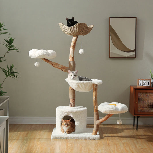 Solid Wood Cat Tree