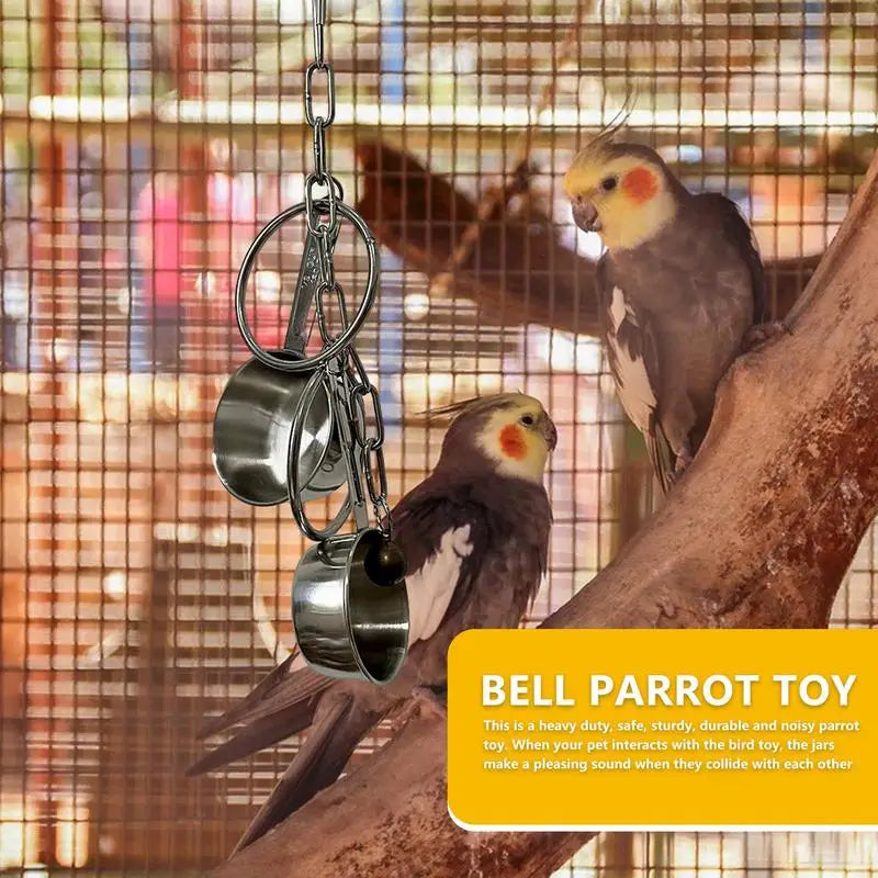 Hanging Stainless Steel Pet Bird Toy