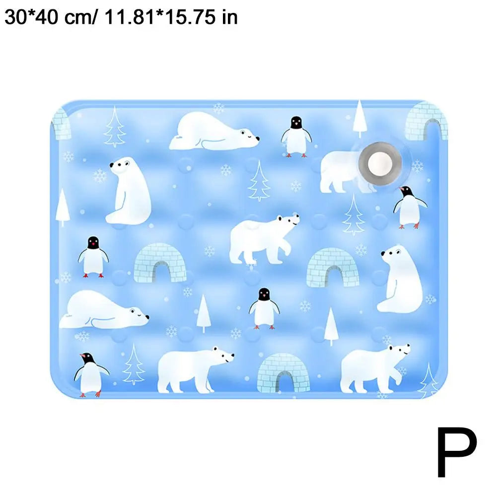 Cooling Pad Ice Mat Summer Pet Dry Ice Crystal Powder Water Injection Dog Cat Cool Mat Pet Summer Supplies