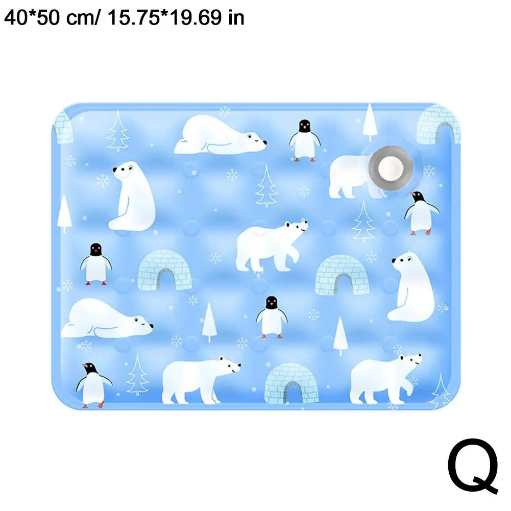 Cooling Pad Ice Mat Summer Pet Dry Ice Crystal Powder Water Injection Dog Cat Cool Mat Pet Summer Supplies
