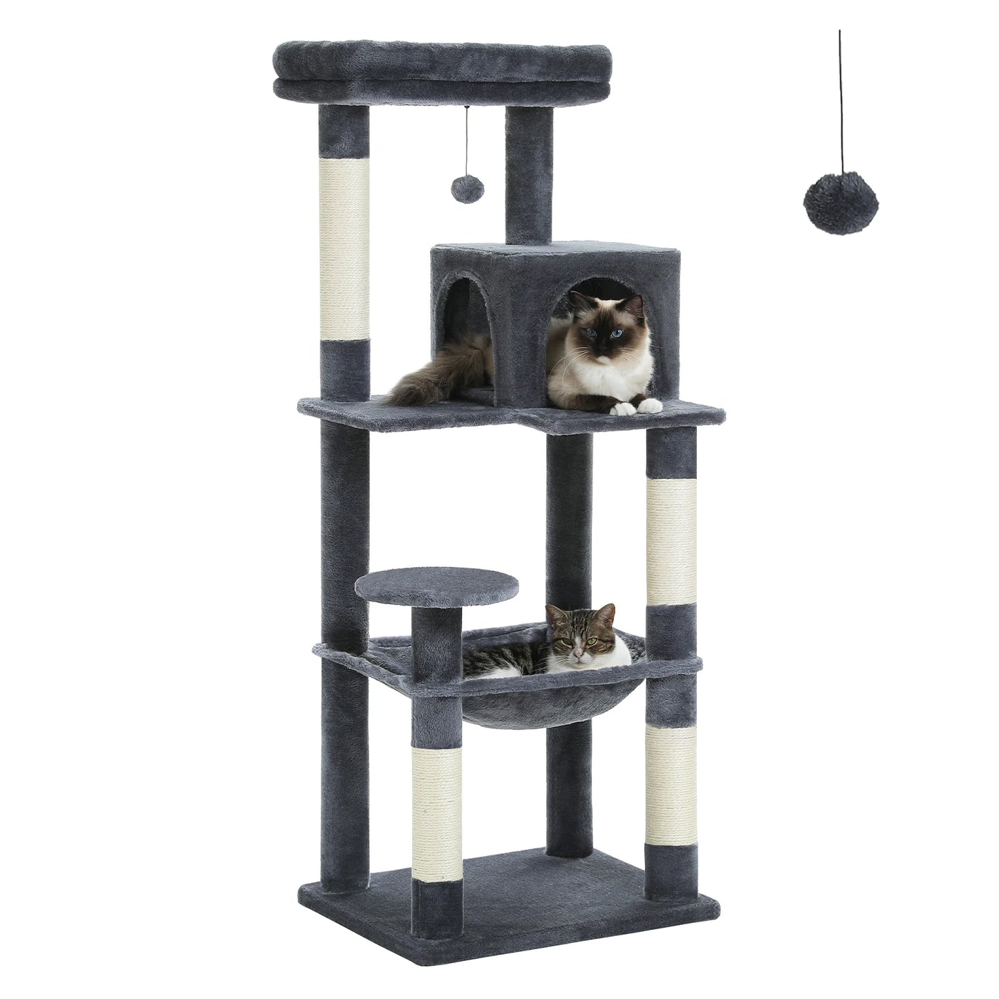 Multi-Level Tower With Sisal Scratching Posts