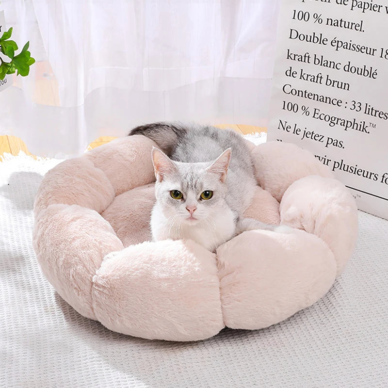 Flower Soft Cat or Small Dog Bed