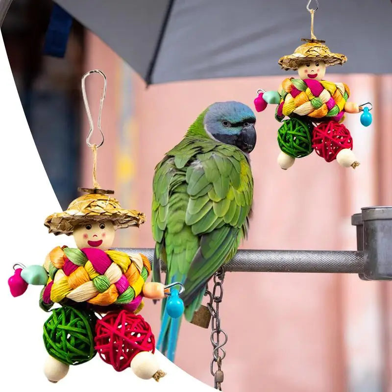 Multicolored Bird Chewing Toy