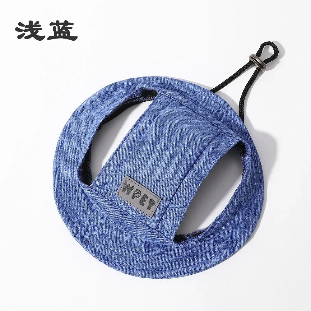 Adjustable Dog Hat with Ear Holes