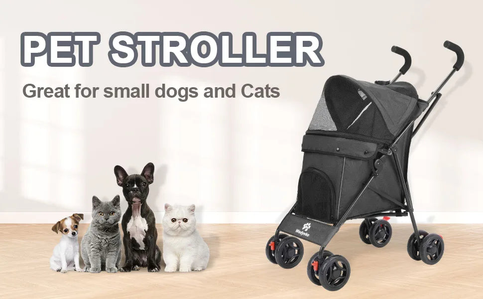 Pet Stroller with Brakes