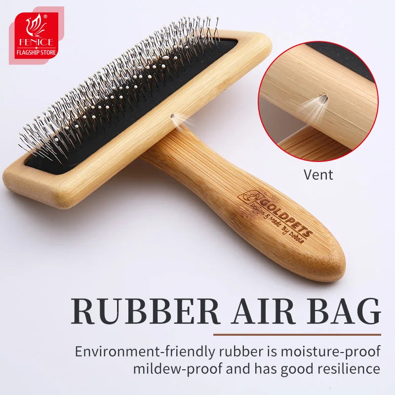 Wooden Dog /Cat Slicker Brush