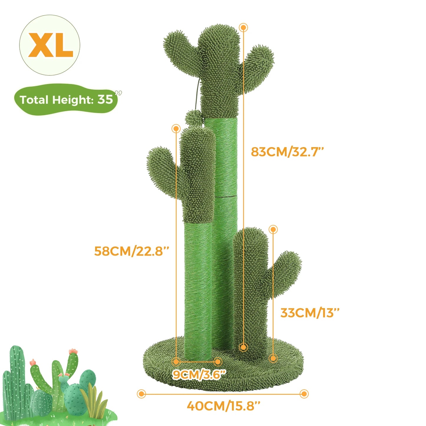 Cactus Cat Scratching Post