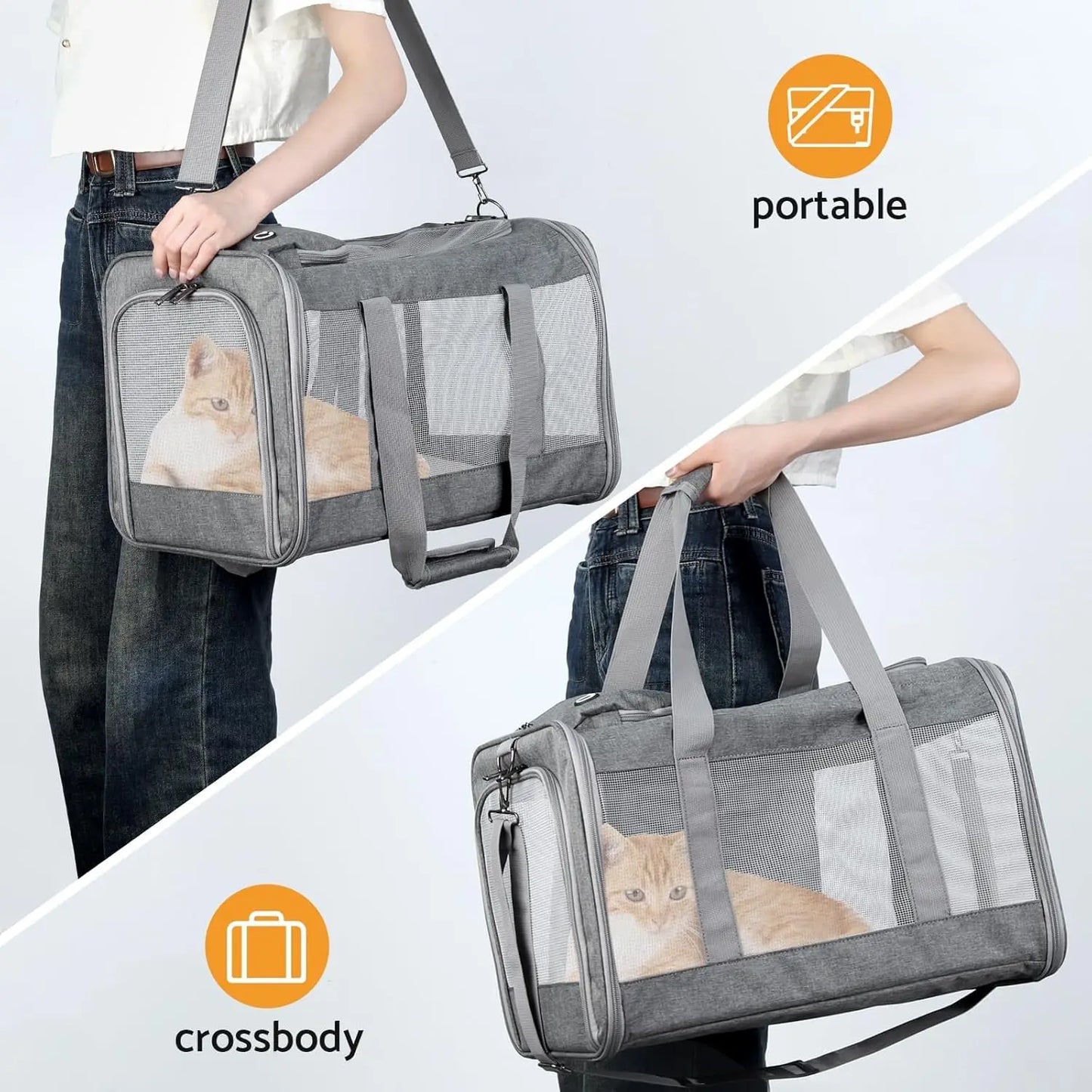 Airline Approved, Breathable Pet Travel Carrier