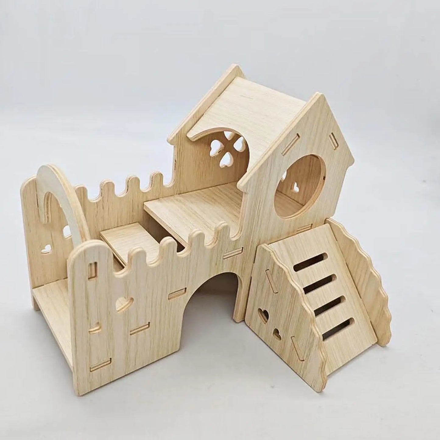 Hamster Wooden House With Climbing Ladder