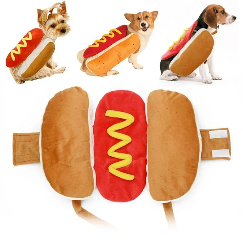 Hot Dog Shaped Dog Costume