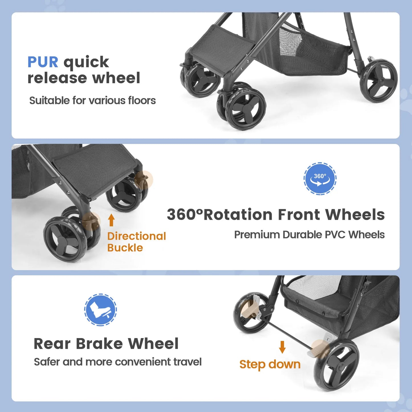 Small to Medium Pet Stroller