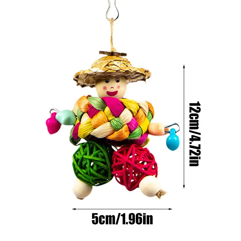 Multicolored Bird Chewing Toy