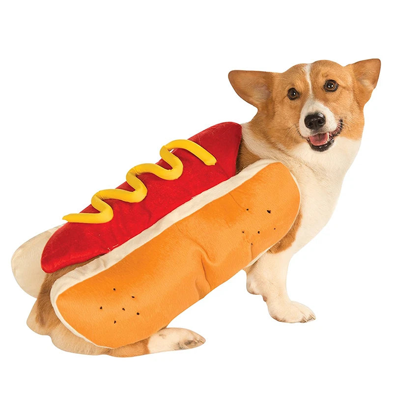 Hot Dog Shaped Dog Costume