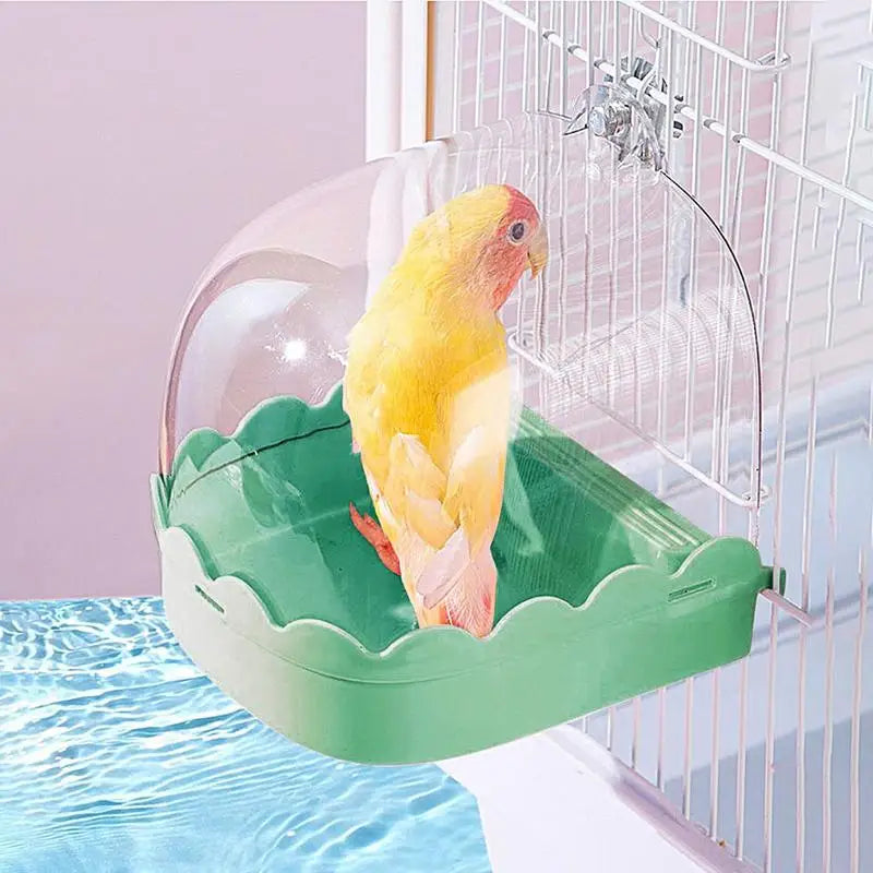 Spacious Bird Bath For Cage