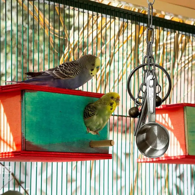 Hanging Stainless Steel Pet Bird Toy