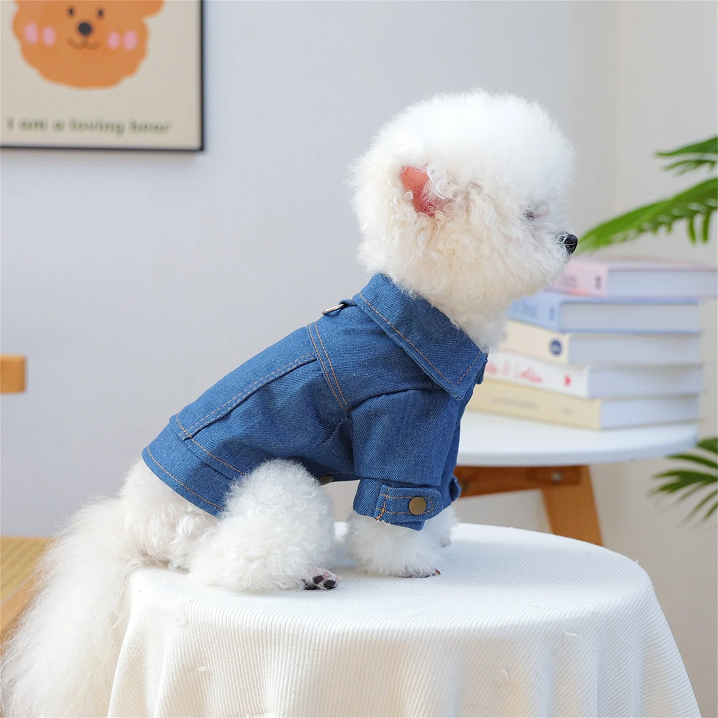 Pet Denim Vintage Style Jean Jacket