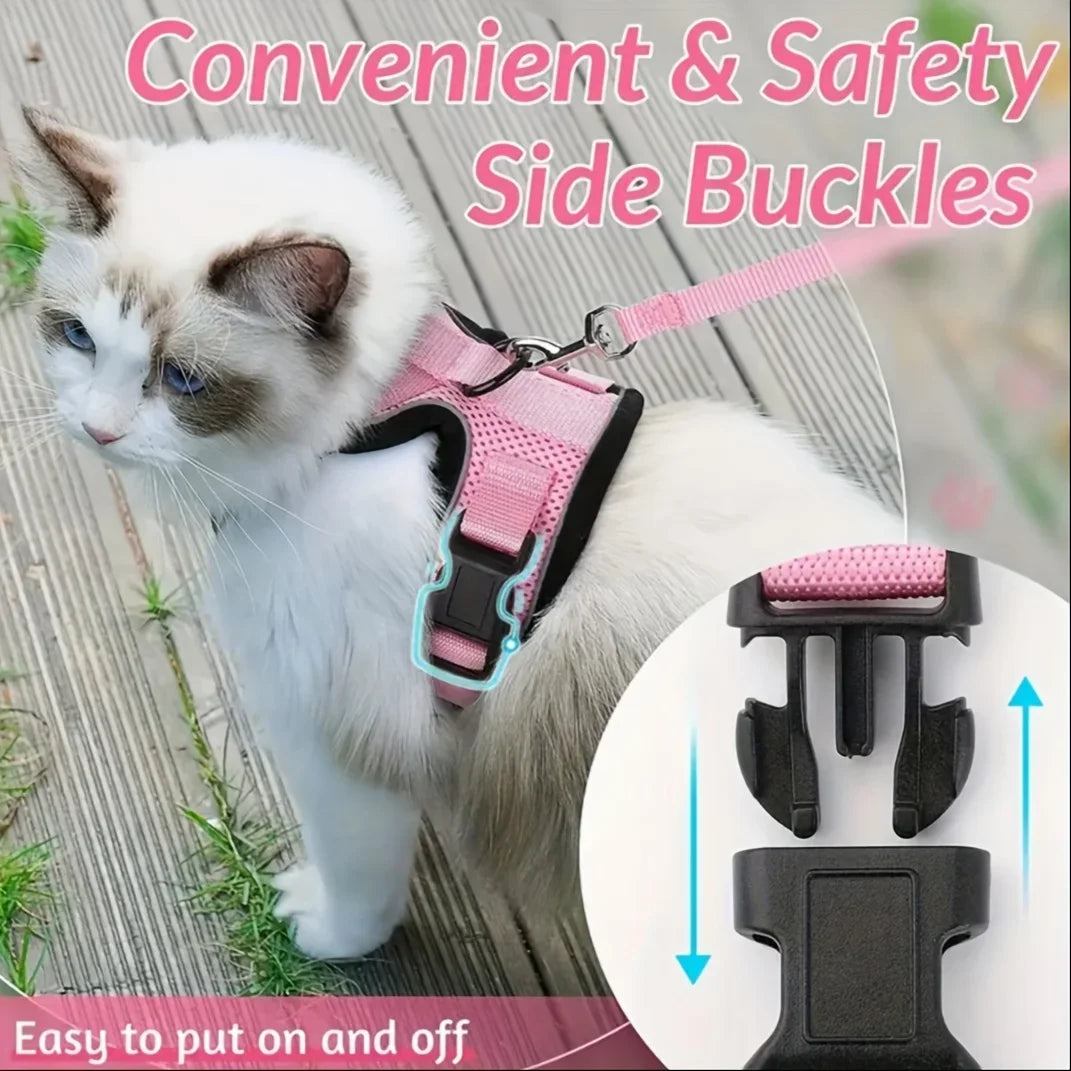 Adjustable Cat Leash And Vest
