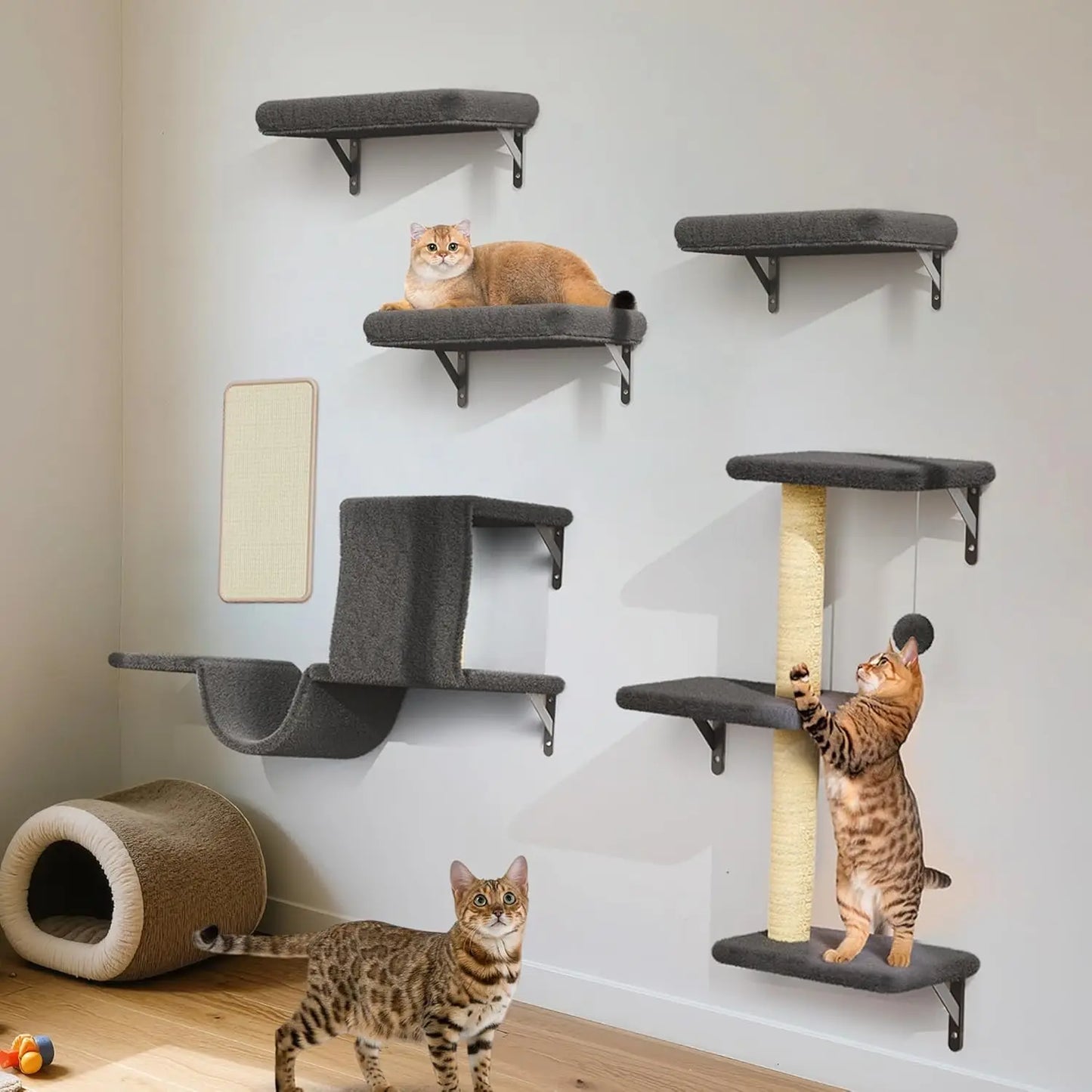 Cat Wall Shelves Set