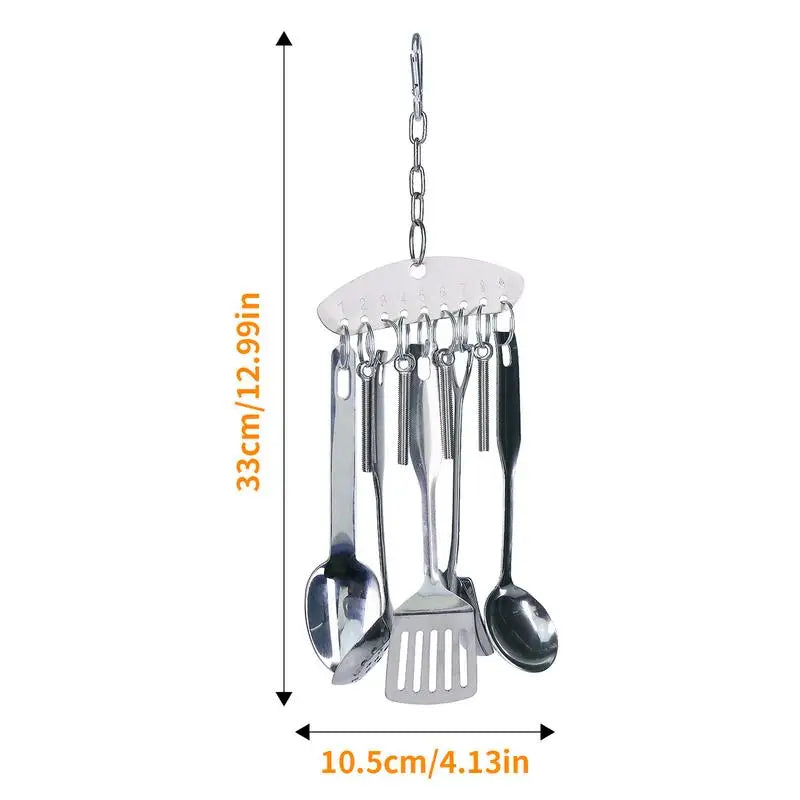 Hanging Stainless Steel Pet Bird Toy