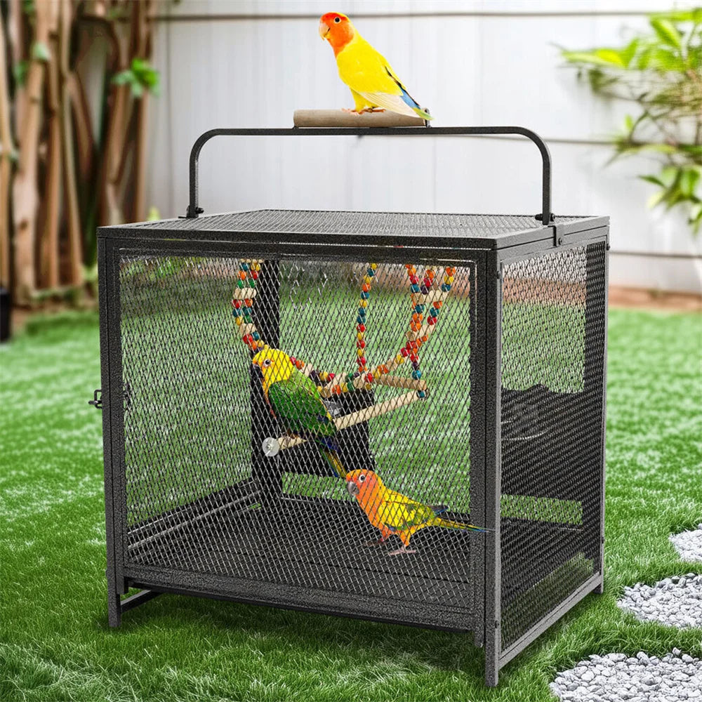 Heavy Duty Wrought Iron Bird Cage/ Carrier