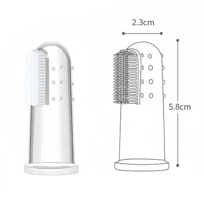 10Pcs Baby Finger Pet Toothbrush