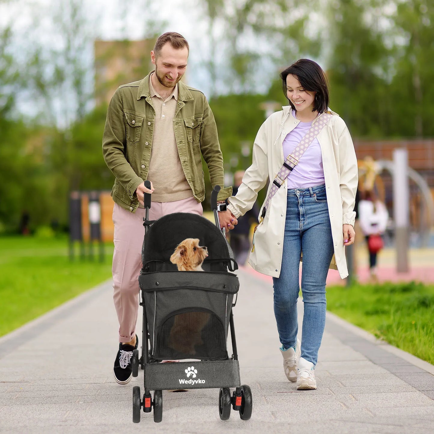 Pet Stroller with Brakes