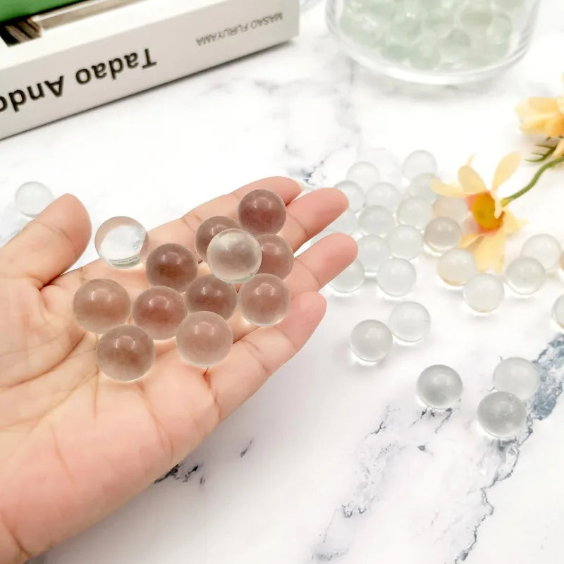 120 Pieces Glass Marble Aquarium Decor