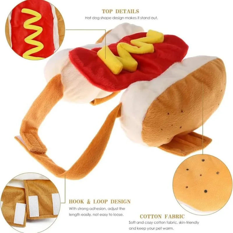 Hot Dog Shaped Dog Costume