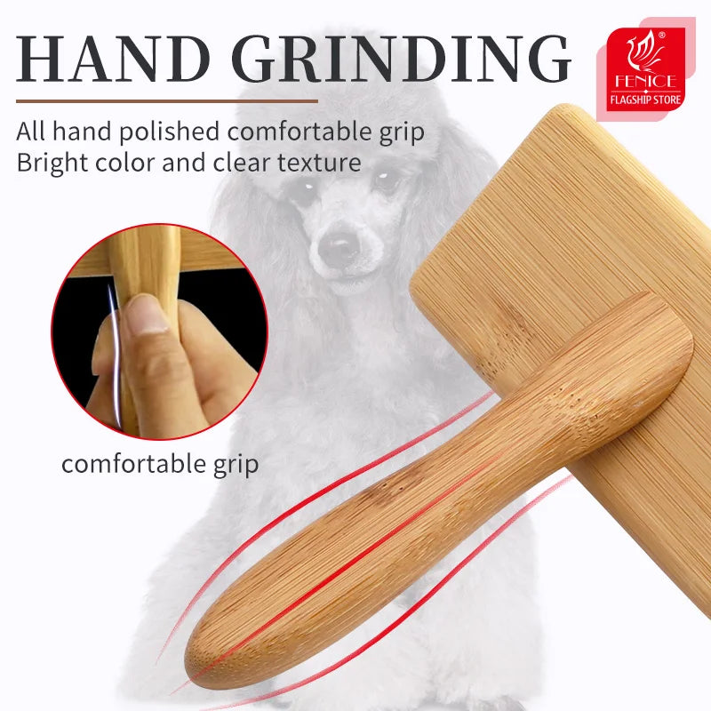 Wooden Dog /Cat Slicker Brush