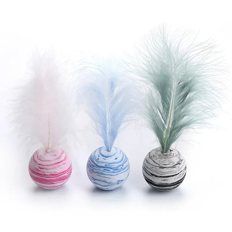 Funny Feather Ball Cat Toy