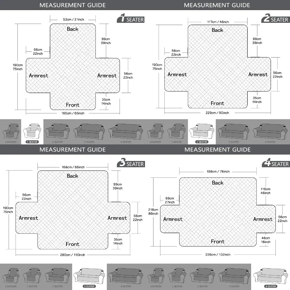 Reversible Sofa Cover Furniture Protector