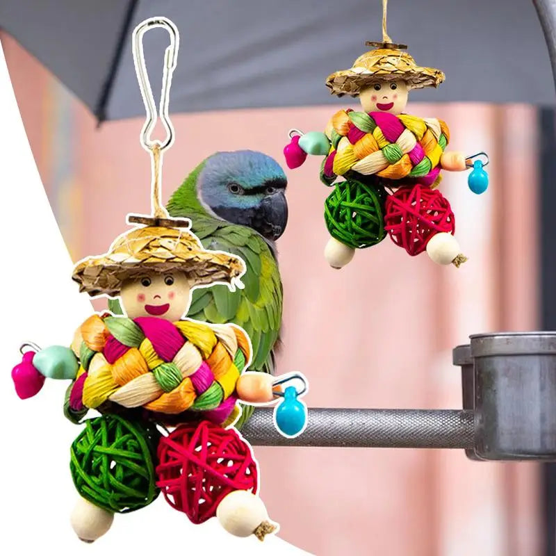 Multicolored Bird Chewing Toy