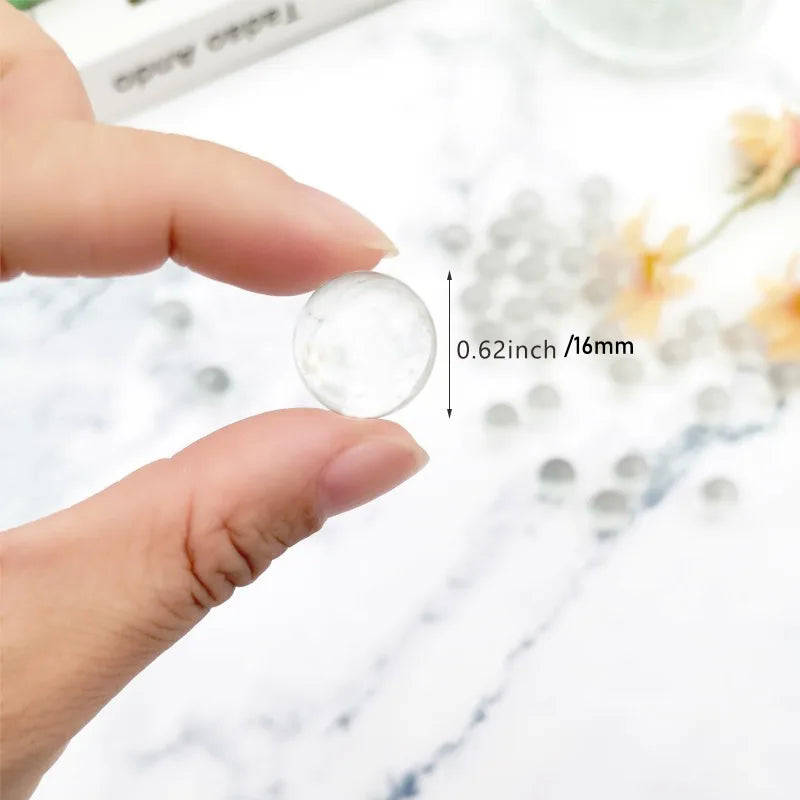 120 Pieces Glass Marble Aquarium Decor