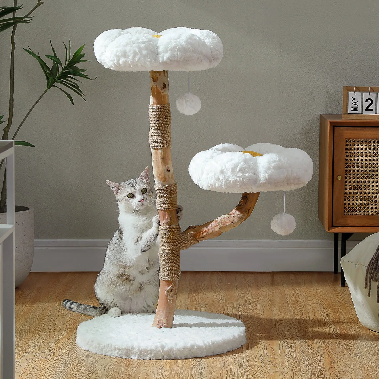 Solid Wood Cat Tree